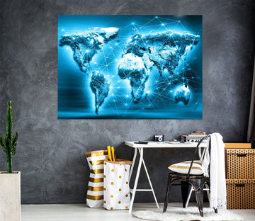 3D Blue Sky 244 World Map Wall Sticker Wallpaper AJ Wallpaper 2 