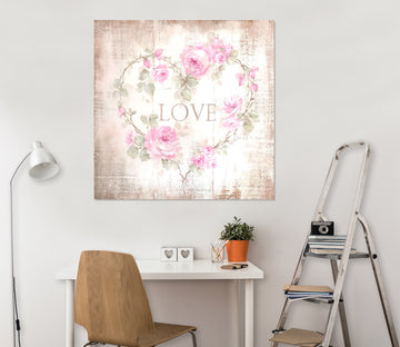 3D Love Rose 020 Debi Coules Wall Sticker