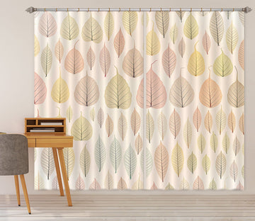 3D Colored Leaves 234 Assaf Frank Curtain Curtains Drapes Curtains AJ Creativity Home 