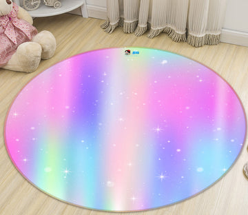 3D Colorful 81050 Round Non Slip Rug Mat