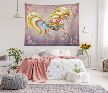 3D Unicorn Decoration 5211 Rose Catherine Khan Tapestry Hanging Cloth Hang