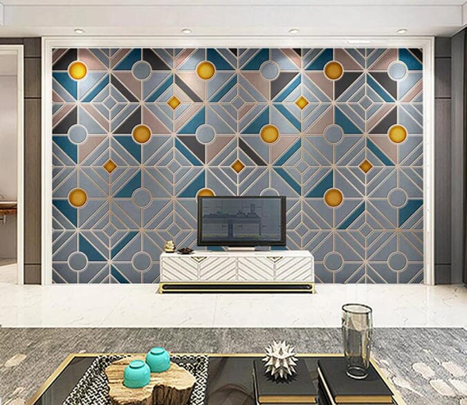 3D Geometric Patterns 2479 Wall Murals Wallpaper AJ Wallpaper 2 