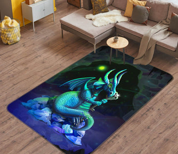 3D Night Dragon 3029 Rose Catherine Khan Rug Non Slip Rug Mat Mat AJ Creativity Home 