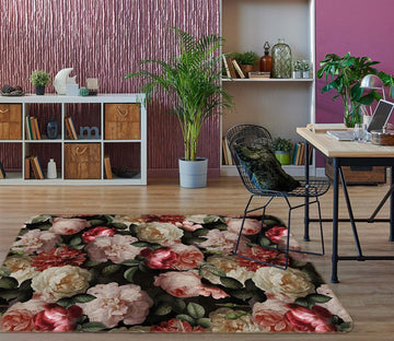 3D Rich Flowers 109 Uta Naumann Rug Non Slip Rug Mat Mat AJ Creativity Home 