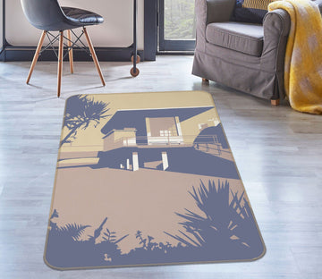 3D Boscombe Pier Beaches 1103 Steve Read Rug Non Slip Rug Mat Mat AJ Creativity Home 