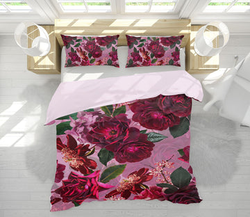 3D Rose Fragrance 120 Uta Naumann Bedding Bed Pillowcases Quilt Quiet Covers AJ Creativity Home 