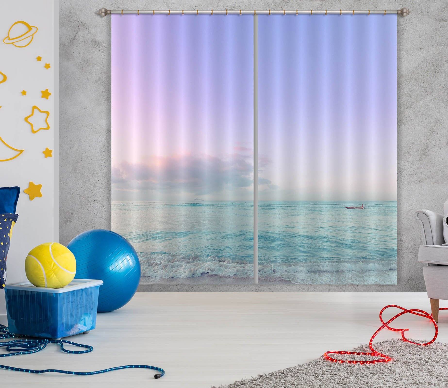 3D Beautiful Sky 053 Noirblanc777 Curtain Curtains Drapes Curtains AJ Creativity Home 