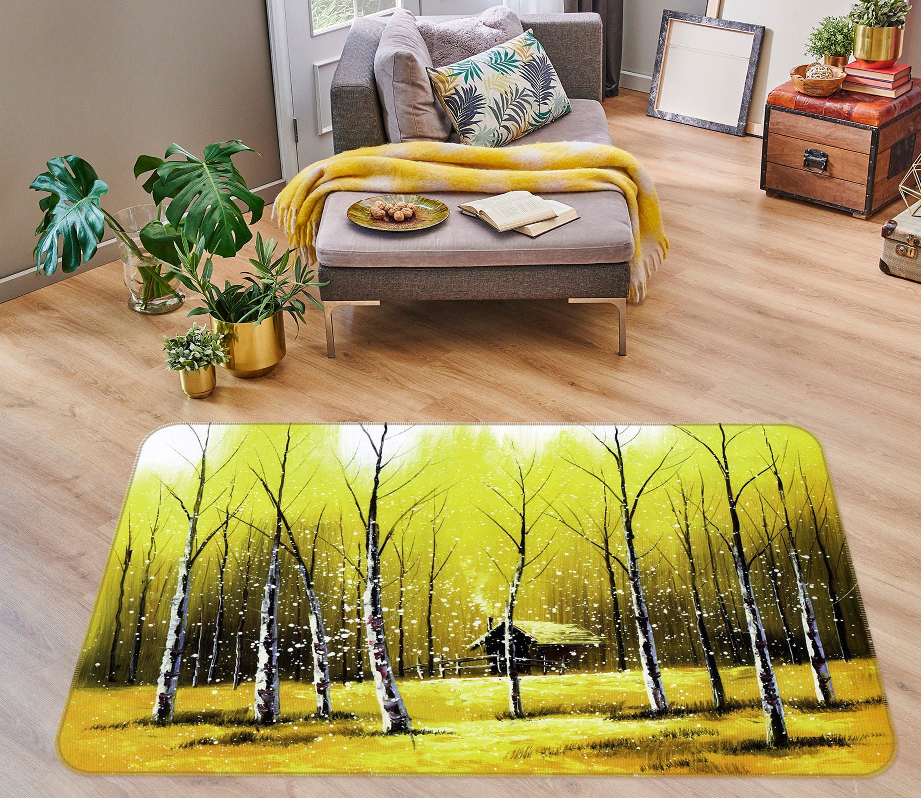 3D Forest 75289 Non Slip Rug Mat