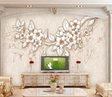 3D Marble Flower 1053 Wall Murals Wallpaper AJ Wallpaper 2 