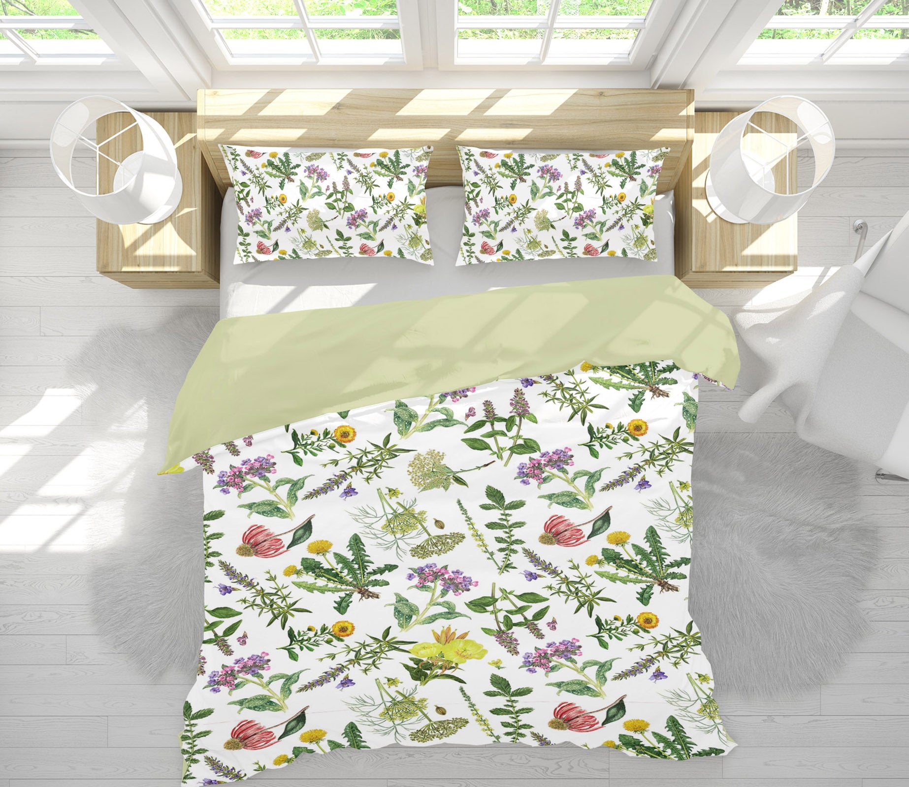 3D Leaf Flower 18204 Uta Naumann Bedding Bed Pillowcases Quilt