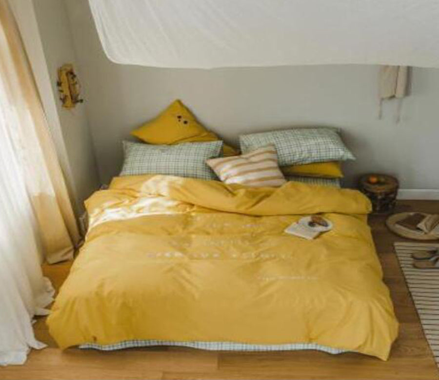 3D Yellow 40339 Bed Pillowcases Quilt