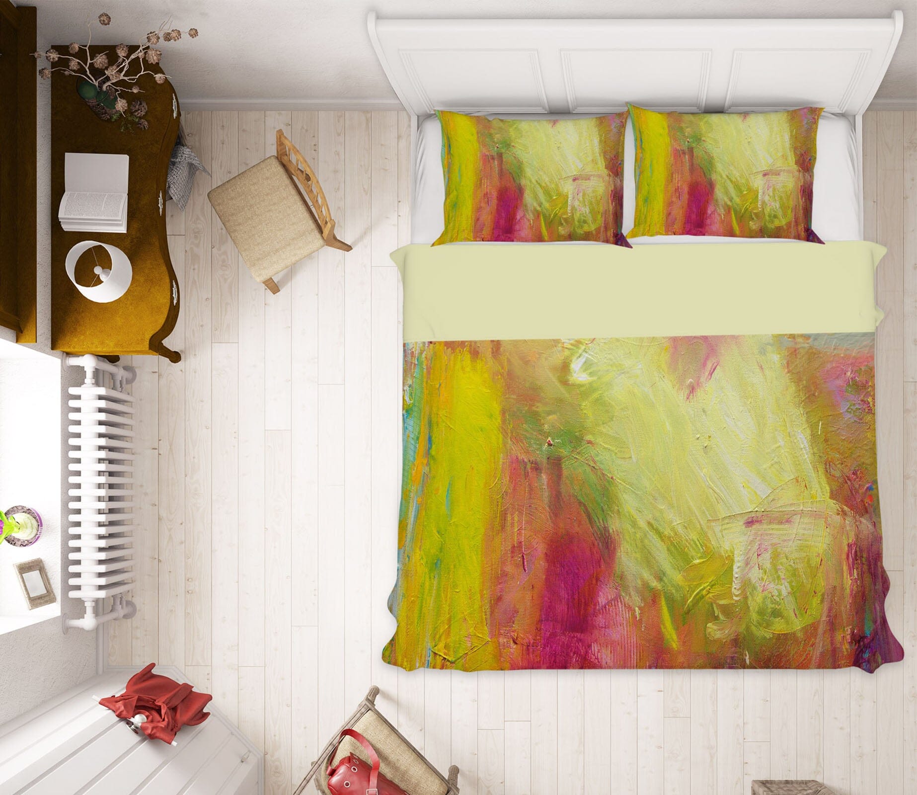 3D Color Graffiti 117 Allan P. Friedlander Bedding Bed Pillowcases Quilt Quiet Covers AJ Creativity Home 