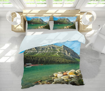 3D Lake Louise Wildflowers 2117 Kathy Barefield Bedding Bed Pillowcases Quilt Quiet Covers AJ Creativity Home 