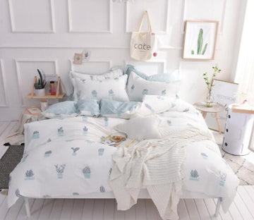 3D Potted Plants 30180 Bed Pillowcases Quilt