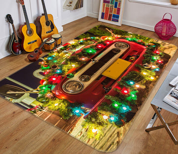 3D Front Colored Lights 67188 Vehicle Non Slip Rug Mat