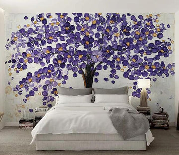 3D Purple Tree 1224 Wall Murals Wallpaper AJ Wallpaper 2 