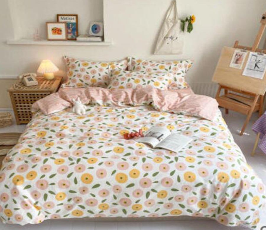 3D Yellow Flower 16092 Bed Pillowcases Quilt