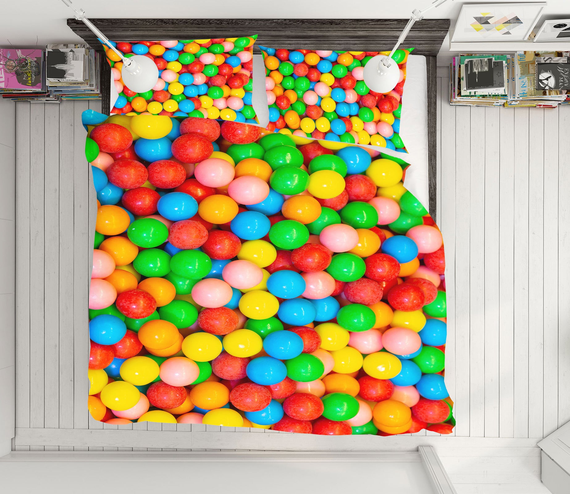 3D Rainbow Candy 6952 Assaf Frank Bedding Bed Pillowcases Quilt Cover Duvet Cover