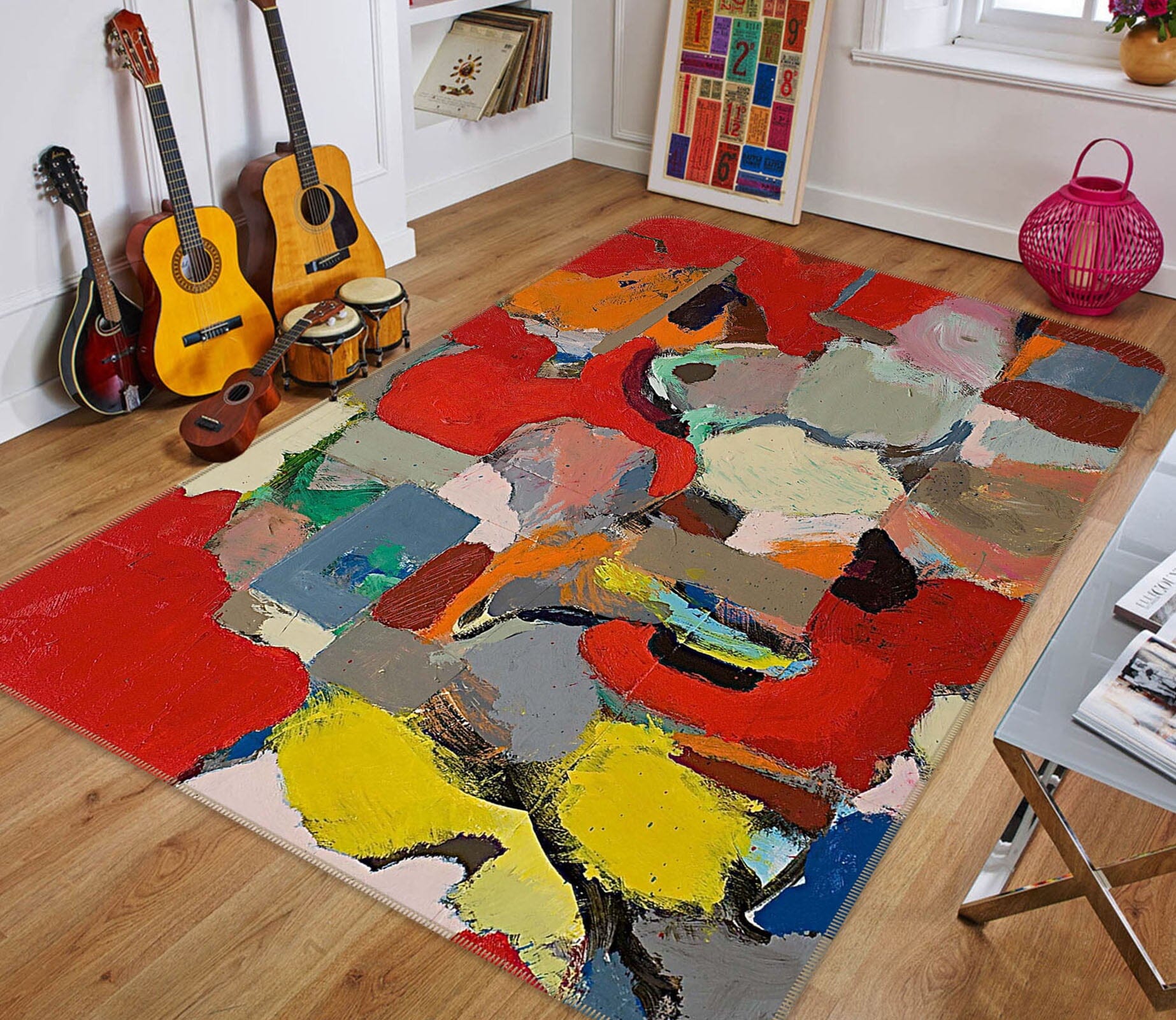 3D Vibrant Colors 1026 Allan P. Friedlander Rug Non Slip Rug Mat Mat AJ Creativity Home 