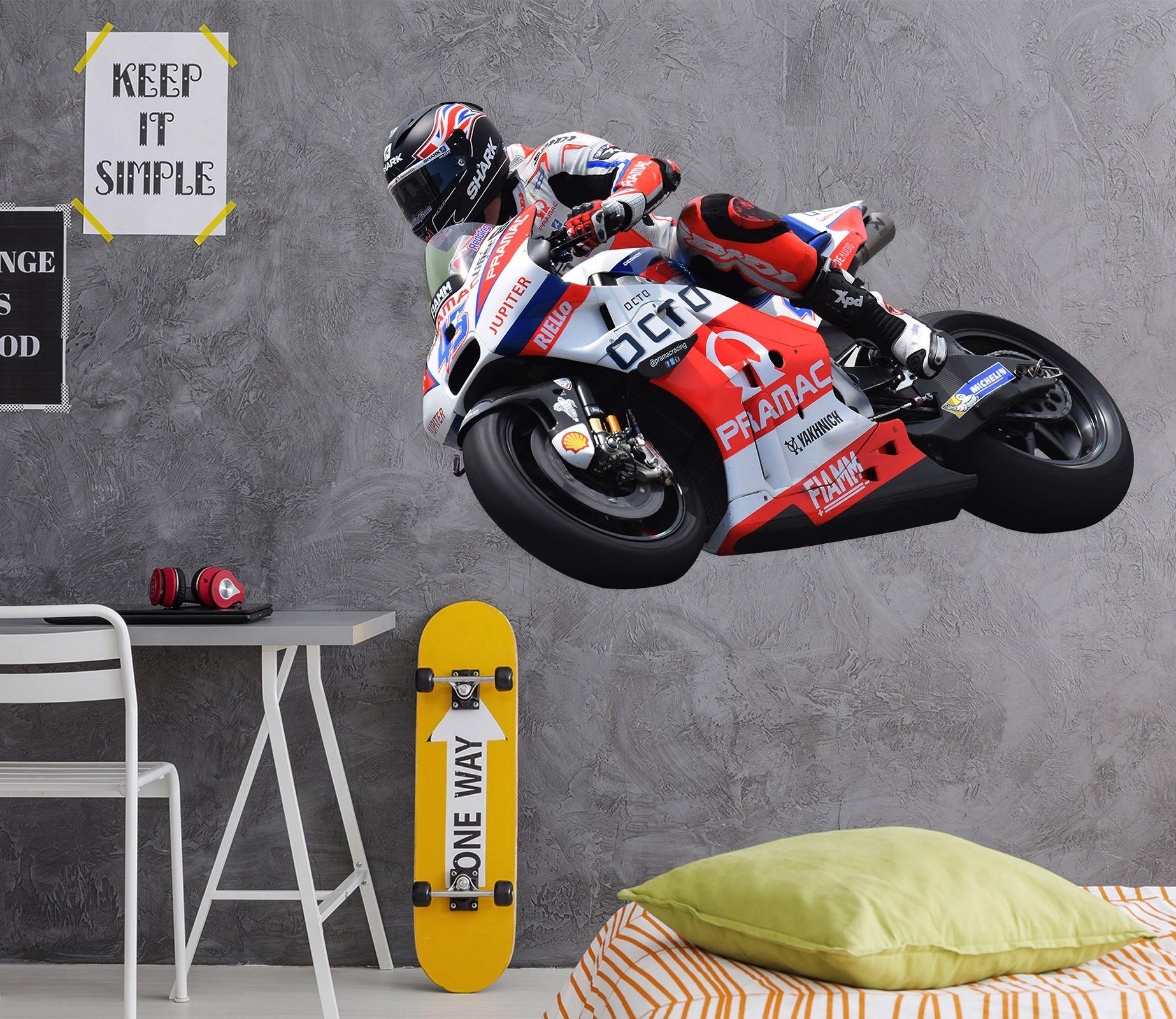 3D Motorcycles RED 0208 Vehicles Wallpaper AJ Wallpaper 