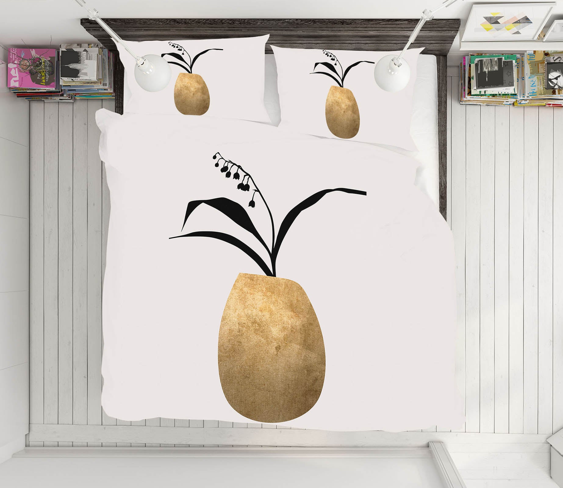 3D Long Leaves 236 Boris Draschoff Bedding Bed Pillowcases Quilt