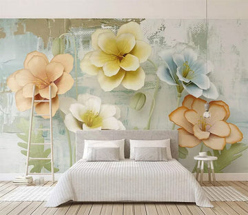3D Colored Flowers 2520 Wall Murals
