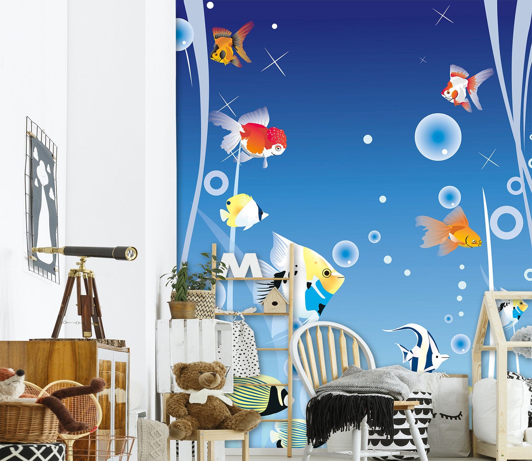 3D Color Fish1 738 Wall Murals Wallpaper AJ Wallpaper 2 