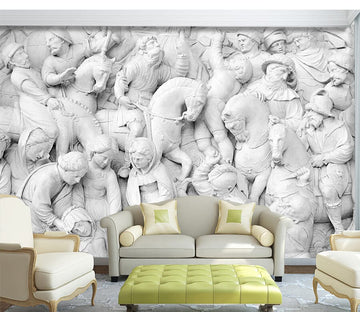 3D Carving People 1594 Wall Murals Wallpaper AJ Wallpaper 2 