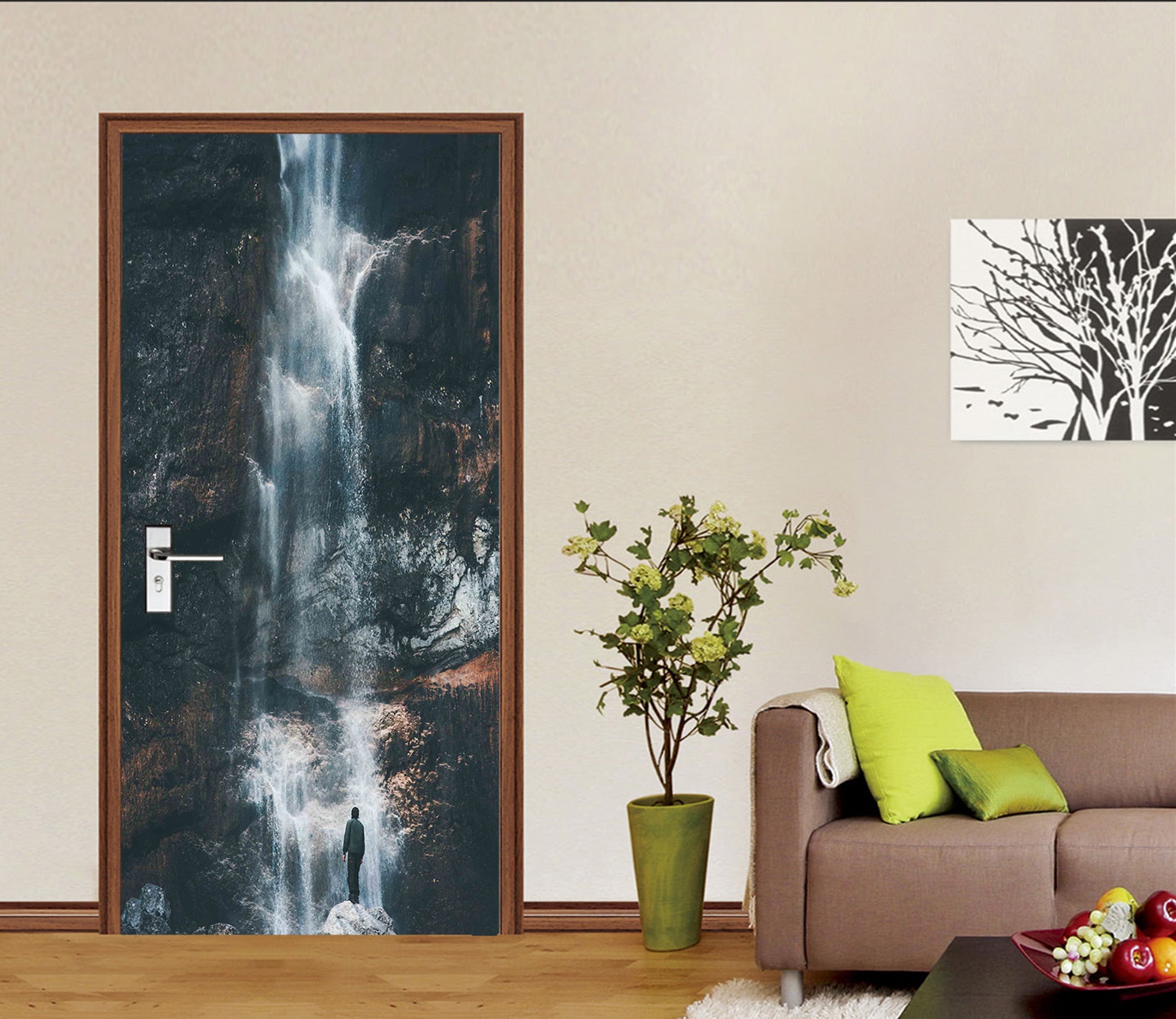 3D Waterfall 24118 Door Mural