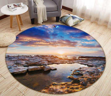 3D Sky Stone 81109 Round Non Slip Rug Mat