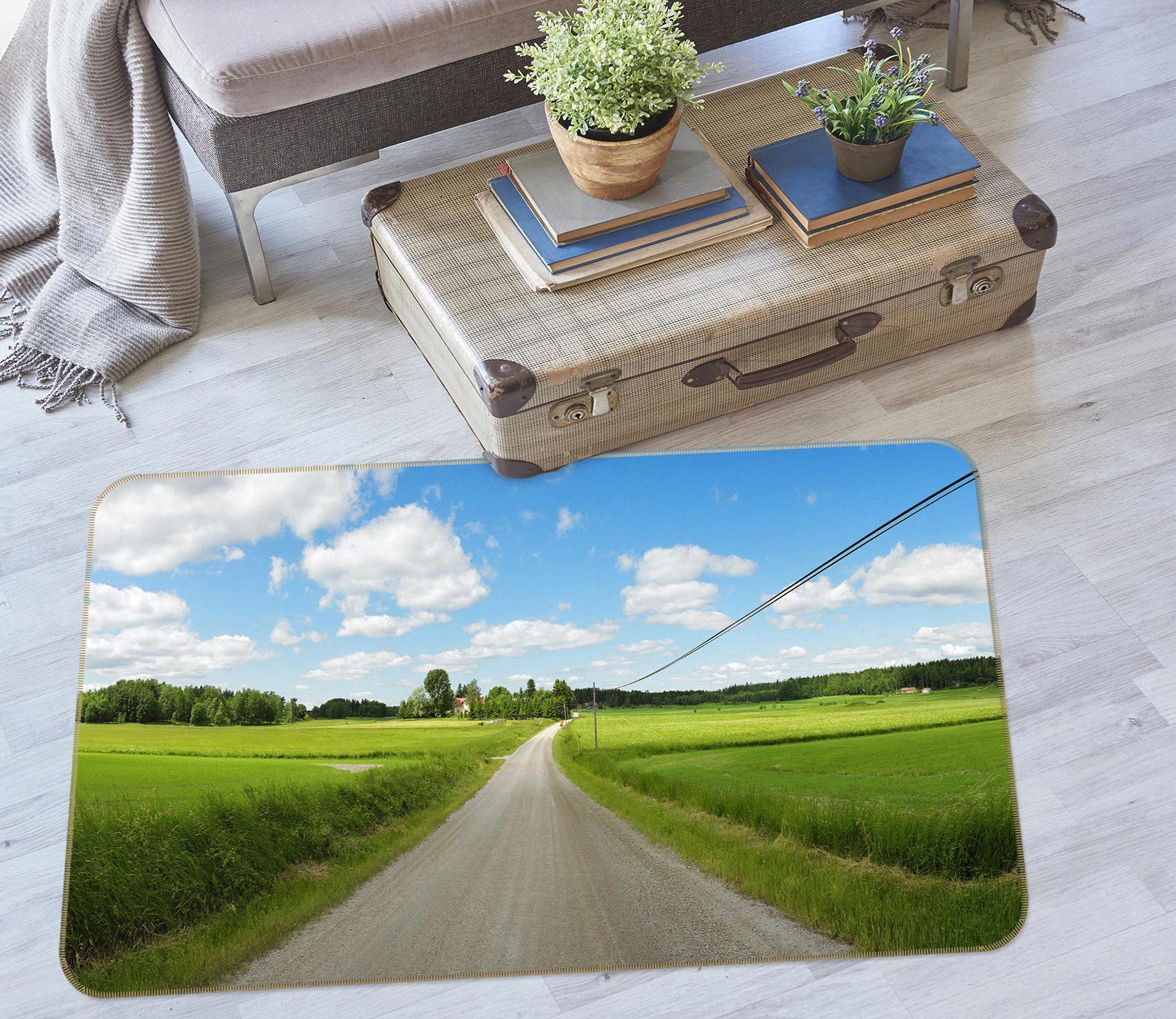 3D Grass Path 75272 Non Slip Rug Mat