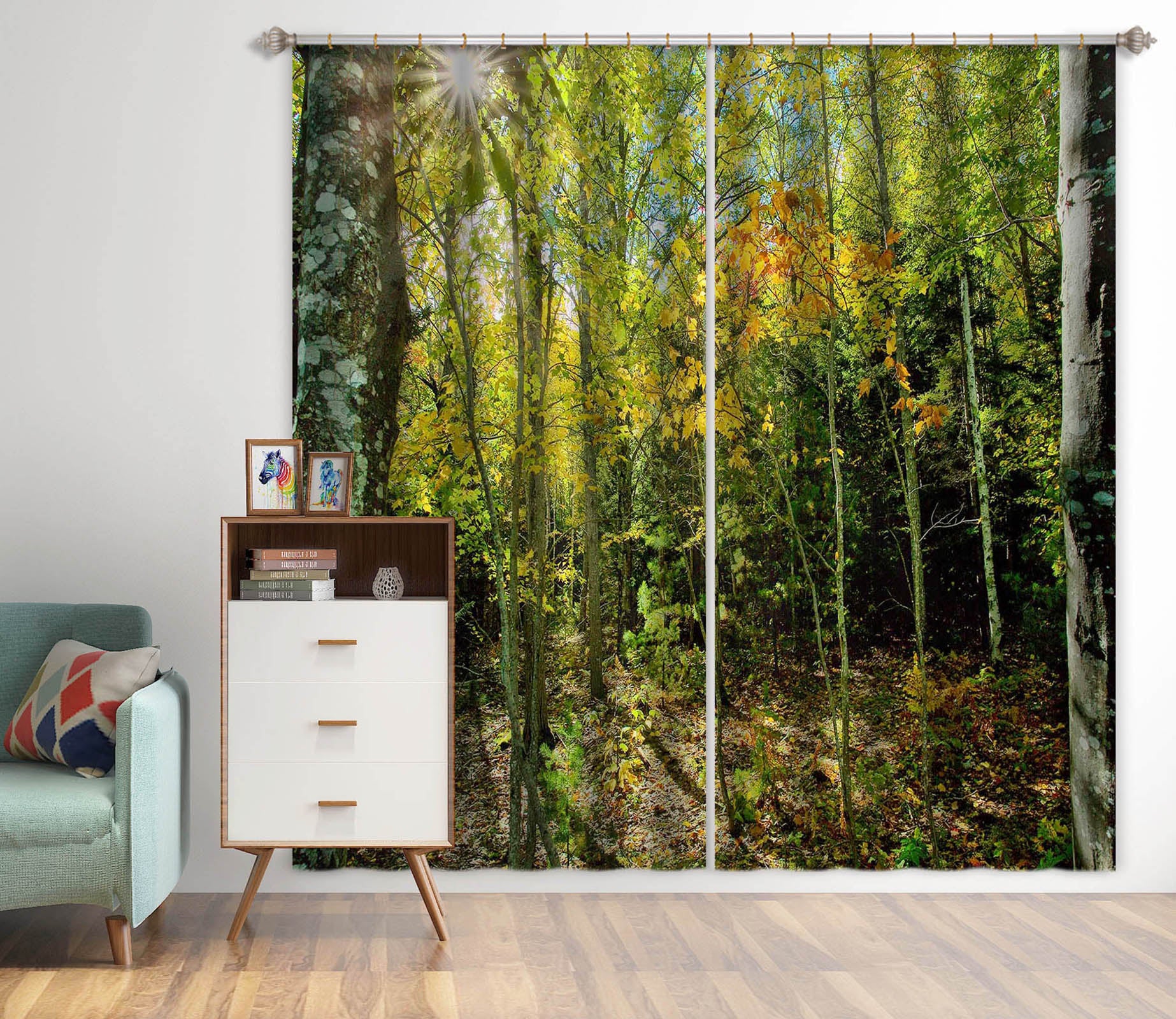 3D Trees 61215 Kathy Barefield Curtain Curtains Drapes