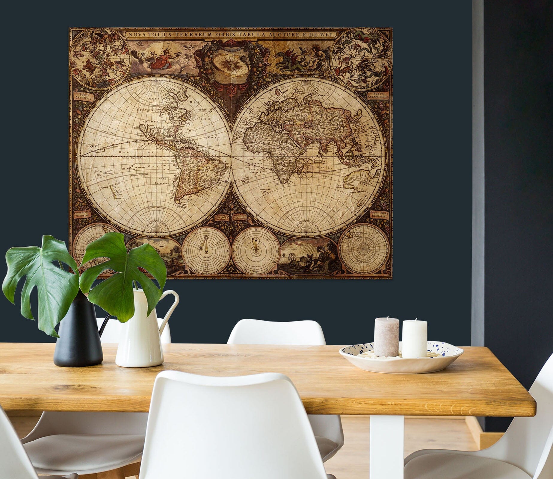 3D Beautiful World 121 World Map Wall Sticker Wallpaper AJ Wallpaper 2 