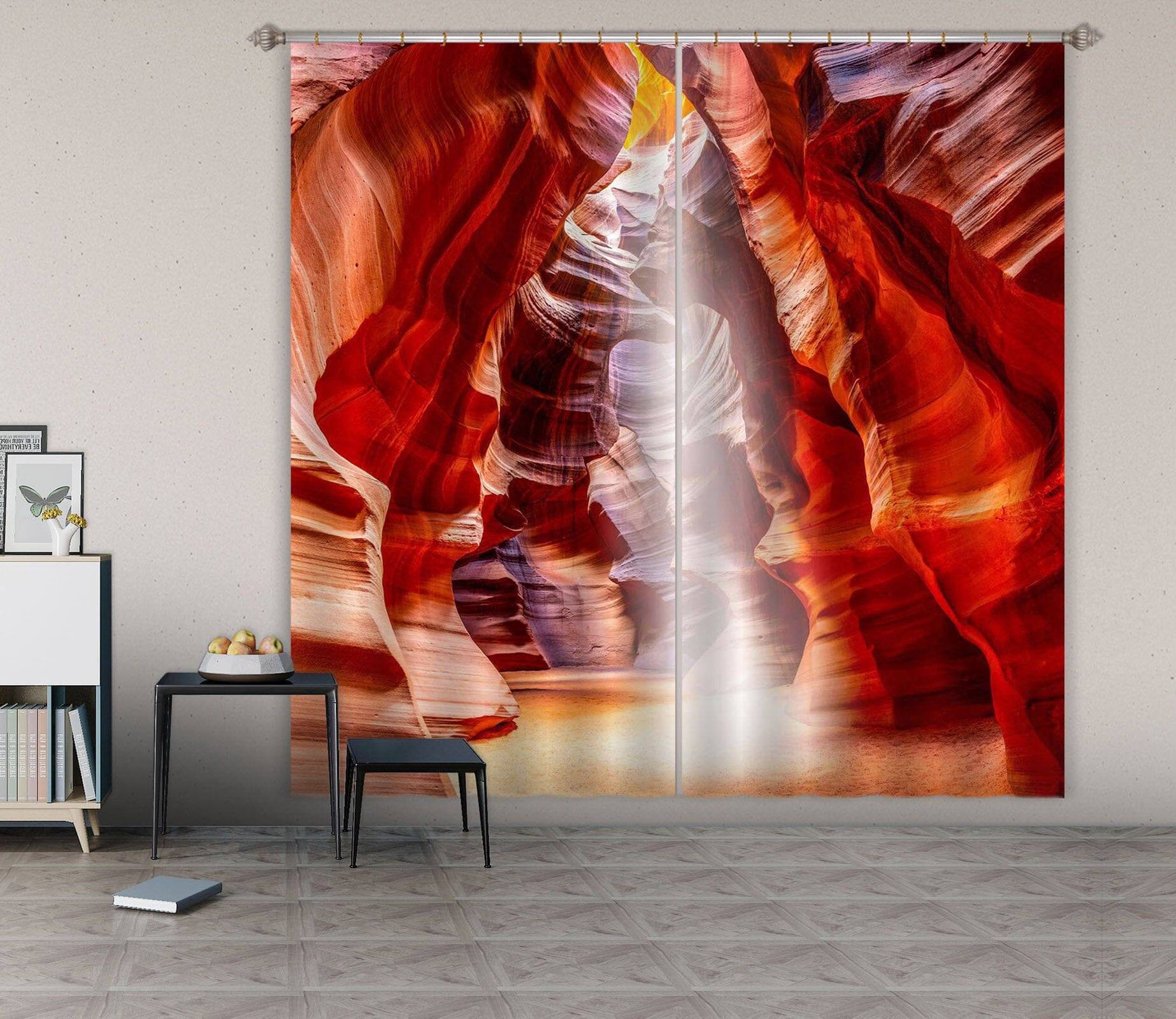 3D Red Canyon 173 Marco Carmassi Curtain Curtains Drapes Curtains AJ Creativity Home 