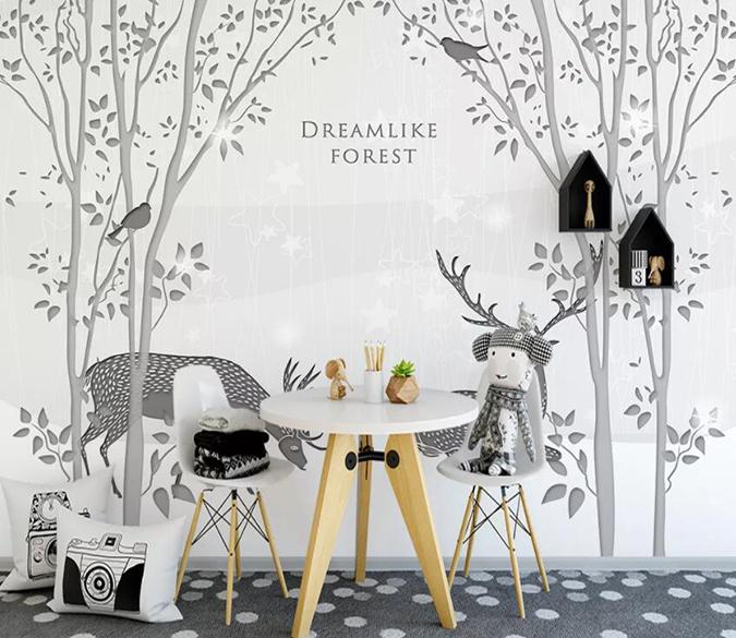 3D Animal Forest 480 Wall Murals Wallpaper AJ Wallpaper 2 