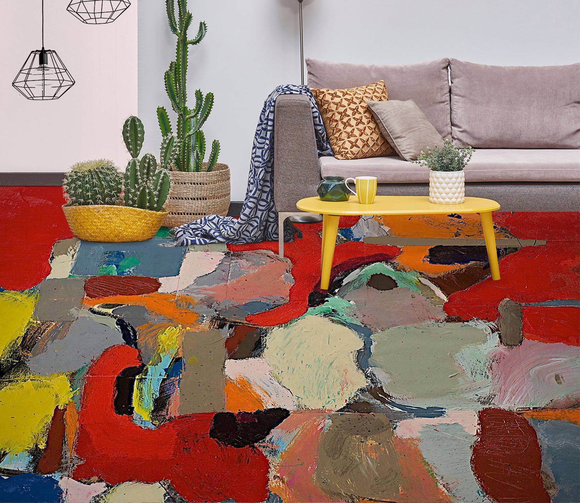 3D Pigment Color Block 9558 Allan P. Friedlander Floor Mural