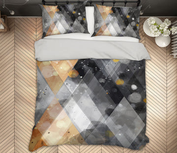 3D Brown Black Diamond 14082 Bed Pillowcases Quilt