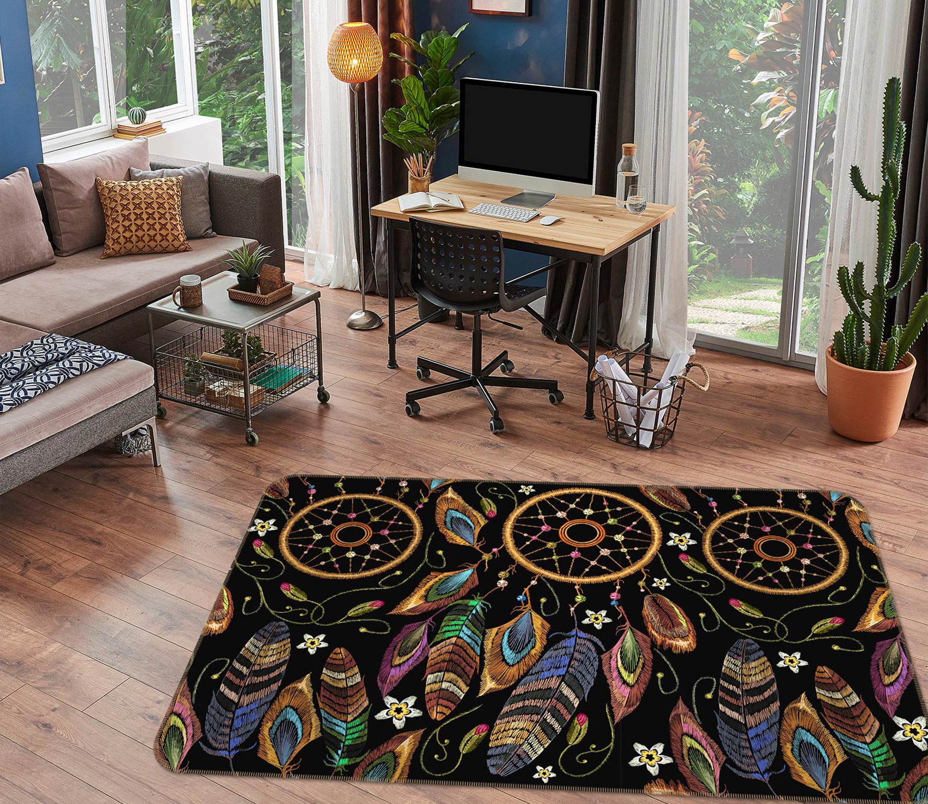 3D Dreamcatcher 37044 Non Slip Rug Mat