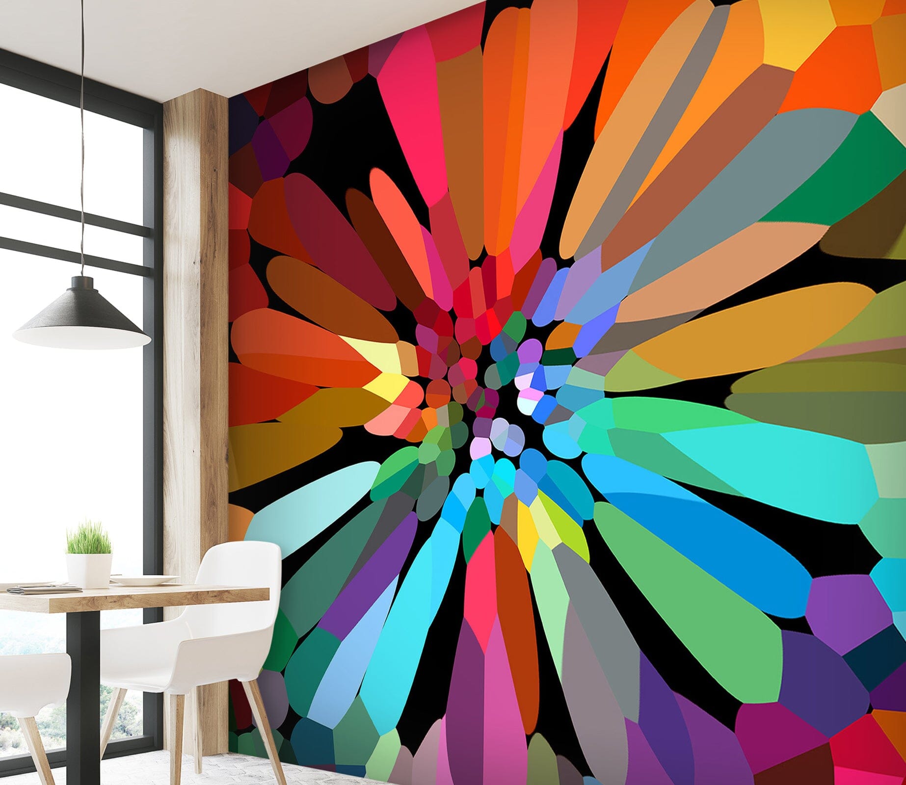 3D Colored Petals 1002 Shandra Smith Wall Mural Wall Murals Wallpaper AJ Wallpaper 2 