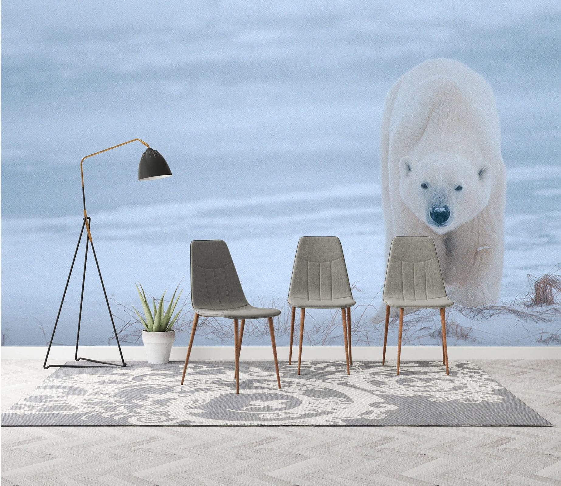 3D Polar Bear 306 Wall Murals Wallpaper AJ Wallpaper 2 