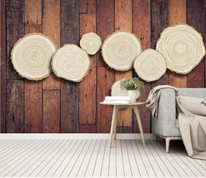 3D Round Wood 2187 Wall Murals Wallpaper AJ Wallpaper 2 
