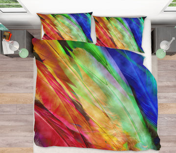3D Colored Feathers 70010 Shandra Smith Bedding Bed Pillowcases Quilt