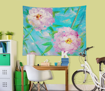 3D Pink Peony 3637 Skromova Marina Tapestry Hanging Cloth Hang