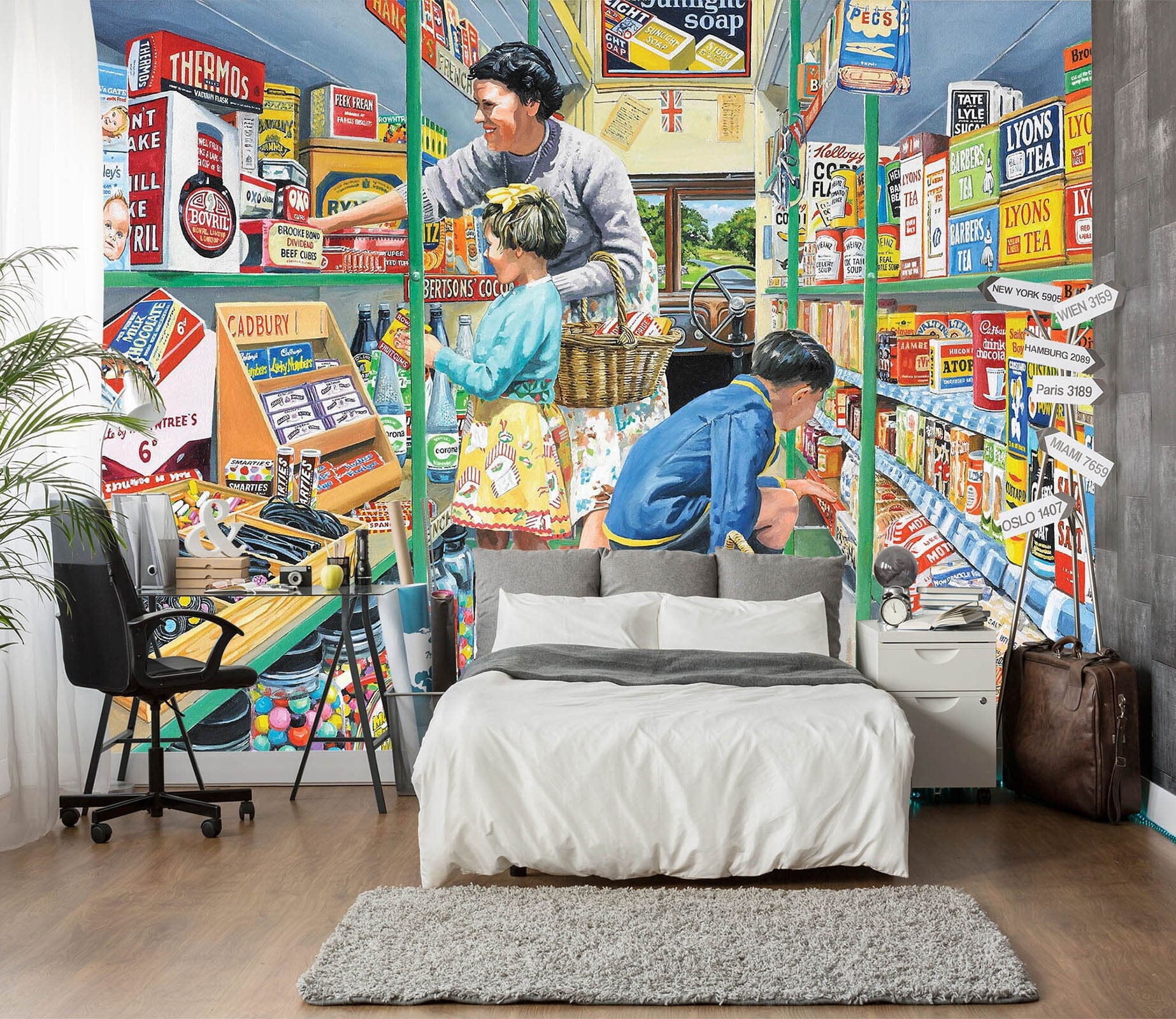 3D In The Mobile Shop 1031 Trevor Mitchell Wall Mural Wall Murals Wallpaper AJ Wallpaper 2 