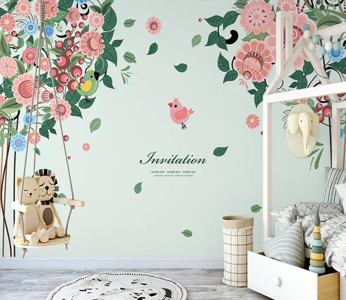 3D Cute Flowers 857 Wall Murals Wallpaper AJ Wallpaper 2 