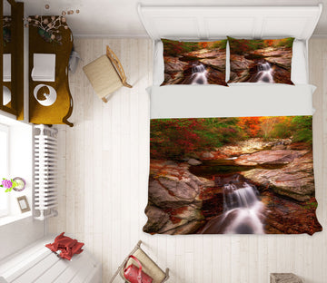 3D Stone Water 16184 Bed Pillowcases Quilt
