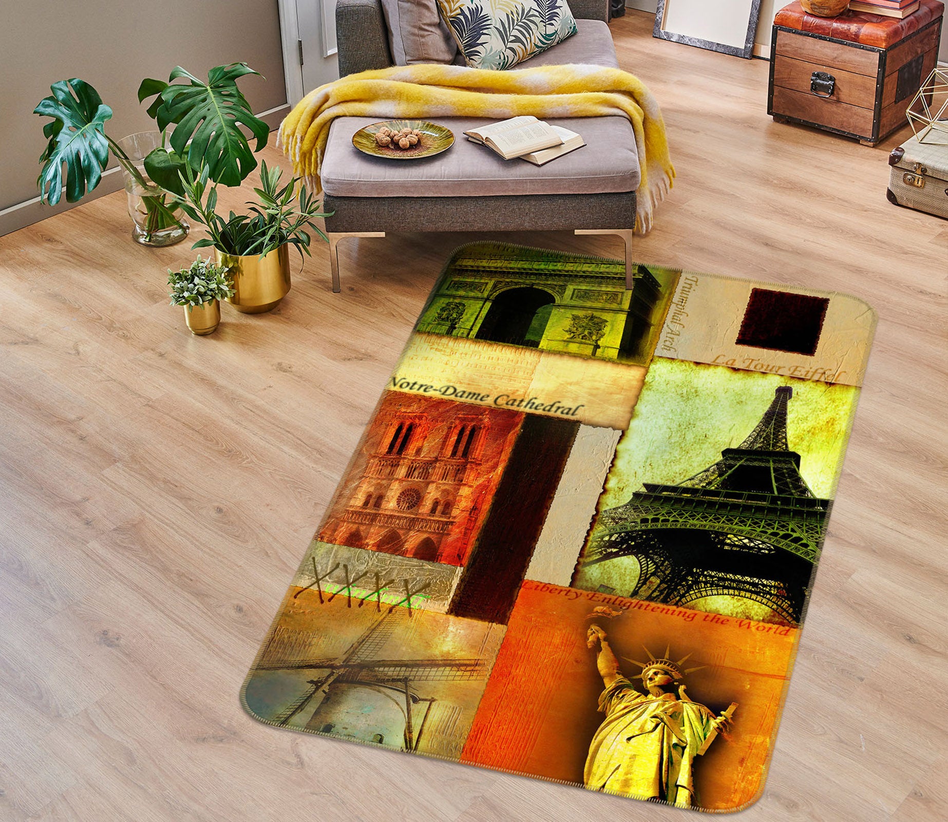 3D Building 32133 Non Slip Rug Mat