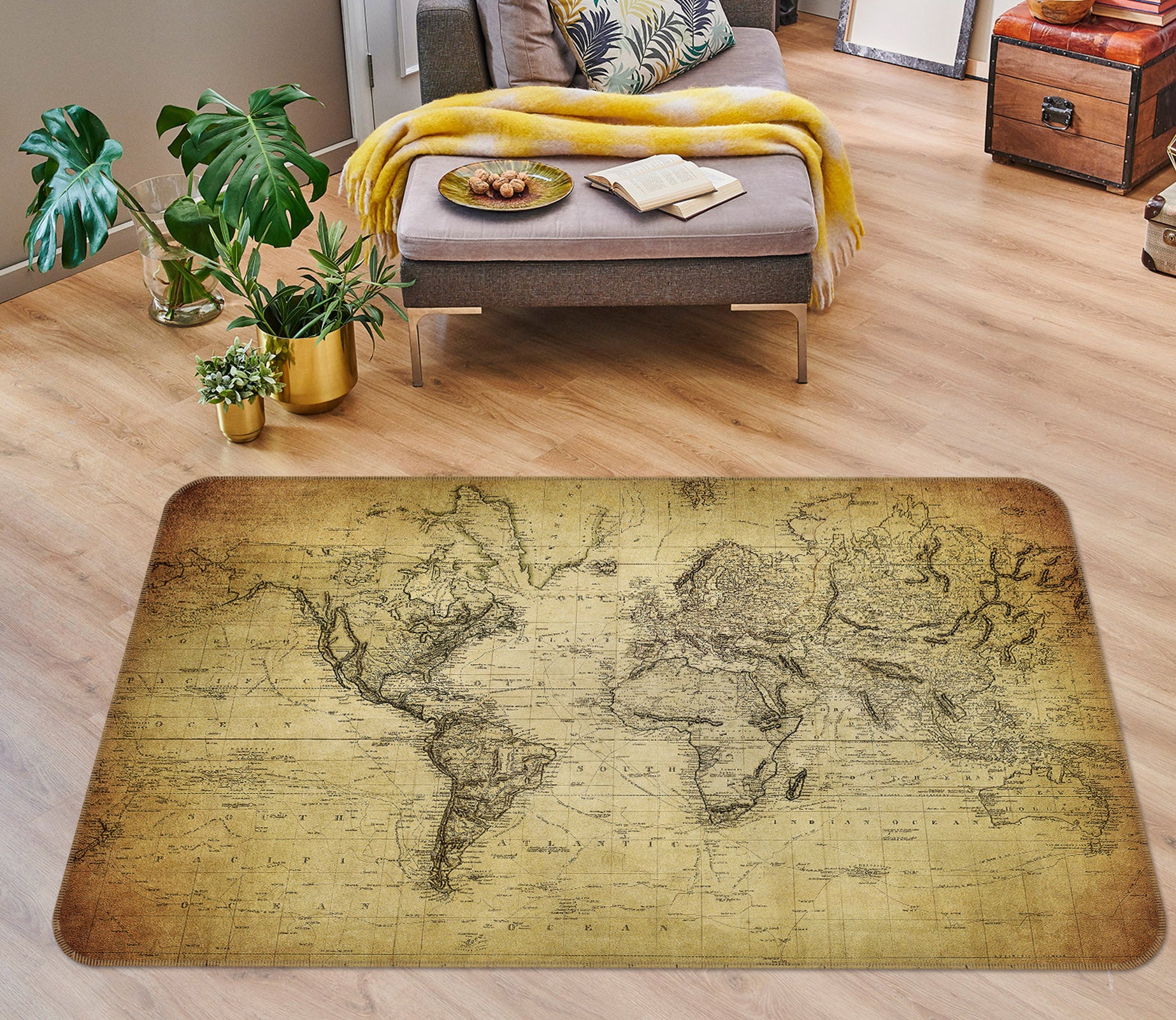 3D Map 34238 Non Slip Rug Mat