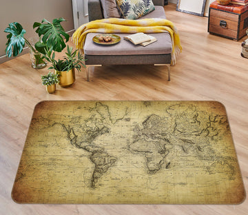 3D Map 34238 Non Slip Rug Mat