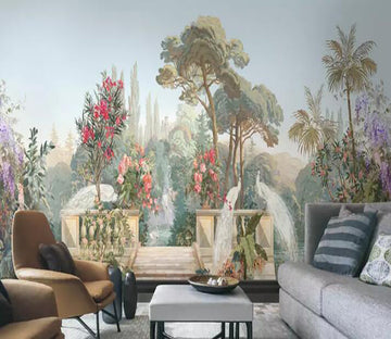 3D Flower Peacock 1083 Wall Murals Wallpaper AJ Wallpaper 2 